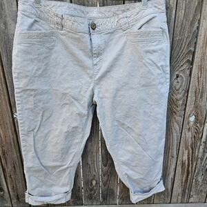 Liz Claiborne  Cropped Casual Pants Women Size 18